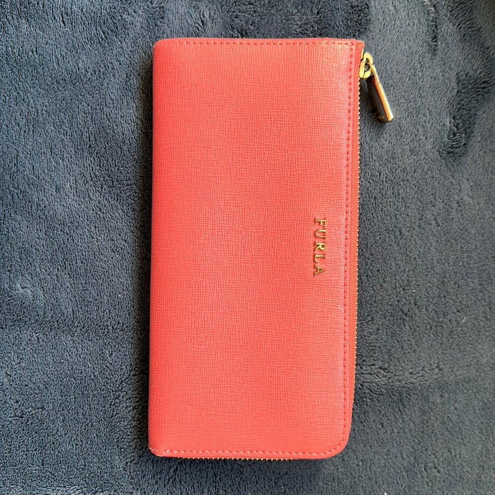 FURLA pink Zip Wallet